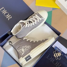 Dior Beige Canvas with AsteroDior Signature B23 High-Top Sneaker 2023