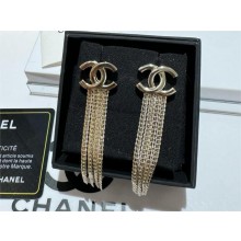 chanel Metal Golden Pendant Earrings ABE244 2024