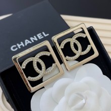 Chanel Metal & Strass Gold & Crystal EARRINGS ABA289 2023