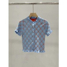 PRADA SKY BLUE Cotton cardigan 2025