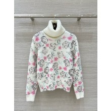 CHANEL White, Black, Pink & Blue PULLOVER P77375 2024