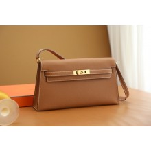 Hermes Kelly Elan Bag In Original epsom Leather golden brown with gold hardware(Full Handmade)