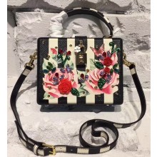 Dolce & Gabbana Dolce Soft Box Bag Flower Print Black/White 2018