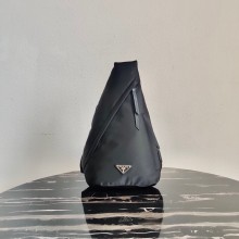 Prada Re-Nylon and leather backpack BLACK 2021
