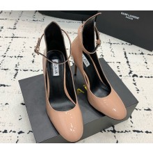 Alaia Round in Patent Calfskin pink heel 10.5cm 2024 