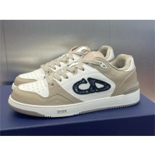 Dior Beige and White Smooth Calfskin B57 Low-Top Sneaker 2024