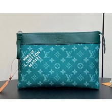 louis vuitton Pochette Voyage Souple bag Monogram Heritage coated canvas green M12665 1102-2024