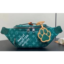 louis vuitton Rush Bumbag  Monogram Heritage coated canvas green M12867 1102-2024