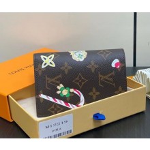 louis vuitton Passport Cover Coated canvas Grained Cowhide-leather lining candy red M12219 1101-2024