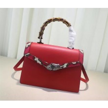 Gucci Dionysus leather top handle bag 443682 red