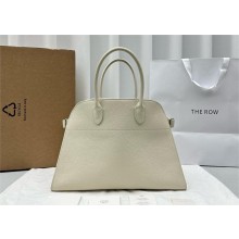 THE ROW MARGAUX 15 BAG IN grained LEATHER white 2024