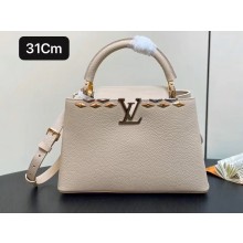 LOUIS VUITTON creamy Capucines mm BAG M12135 2024