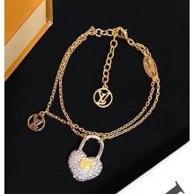 Louis Vuitton Crazy in Lock Strass Bracelet Silver 2018