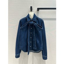 LOEWE Bow shirt in denim 03 2024 