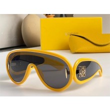 loewe Wave mask sunglasses earth yellow 2023