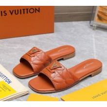 Louis Vuitton LV Capri Flat Mule 1ADCE9 orange Embroidered calf leather 2024