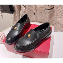 Valentino ONE STUD CALFSKIN LOAFER 45MM black 2023