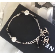 Chanel Dice Bracelet Black/Silver/Crystal 2018