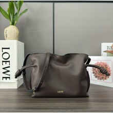 loewe Mini Flamenco clutch in nappa calfskin  Chocolate 2023