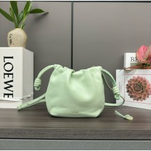 loewe Mini flamenco purse in mellow nappa lambskin 262333 mint green 2024