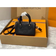 louis vuitton nano speedy BAG M82450 black 2023