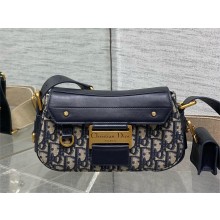 DIOR Small Streetchic Bag IN Blue Dior Oblique Jacquard and Smooth Calfskin 2025