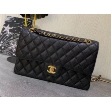 Chanel Caviar 1112 Classic Medium Flap Bag Black With Gold Hardware