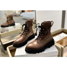 GIVENCHY women's/men's calfskin ankle boots in coffee 2024 