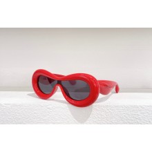 loewe Inflated mask sunglasses in acetate lipstick 2023