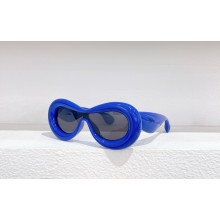 loewe Inflated mask sunglasses in acetate ink blue 2023