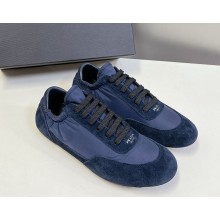 Prada women/men Collapse Re-Nylon and suede elasticized sneakers 2EG479 Bluette 2025