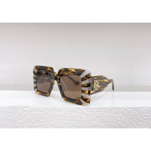 LOEWE Oversized square sunglasses in acetate Havana/Cotton Candy 2023