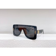 LOEWE Anagram mask sunglasses in acetate black 2023