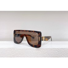 LOEWE Anagram mask sunglasses in acetate Havana 2023