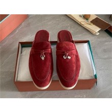 Loro Piana Summer Charms Walk Babouche Suede slipper Loafers 09 2024