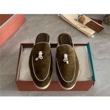 Loro Piana Summer Charms Walk Babouche Suede slipper Loafers 16 2024