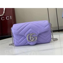 GUCCI GG Marmont mini shoulder bag 841290 lilac 2025