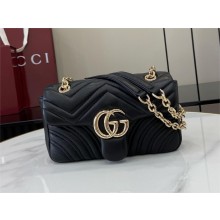 GUCCI GG Marmont small shoulder bag 837280 black 2025