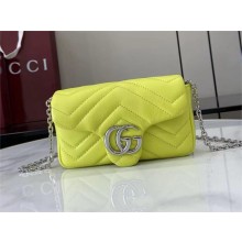 GUCCI GG Marmont mini shoulder bag 841290 bright green 2025