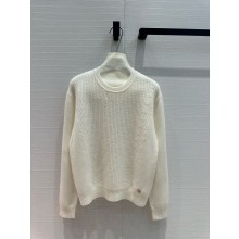 HERMES Cashmere Sweater WHITE 2024
