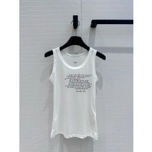 dior Dioramour Embroidered Tank Top white 2024