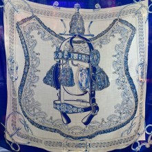 Hermes Cashmere Silk Scarf 140x140cm 41 2022