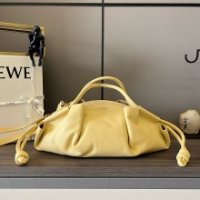 LOEWE Paseo bag in shiny nappa calfskin 062240 dark butter 2024