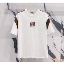 LOEWE T-shirt in cotton brown/white 2025