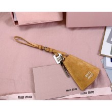 Miu Miu suede Leather trick 5TL514 yellow 2024