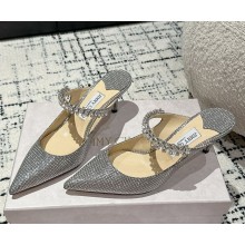 Jimmy Choo Bling glittery mules silver 02 2025