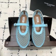 Alaia BALLET FLATS IN FISHNET BLUE 2023