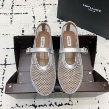 Alaia BALLET FLATS IN FISHNET silver 2023
