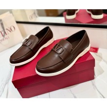 Valentino men's Garavani Leisure Flows Slip-On Loafers in coffee 2024
