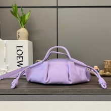 LOEWE Small Paseo bag in shiny nappa calfskin purple 2024